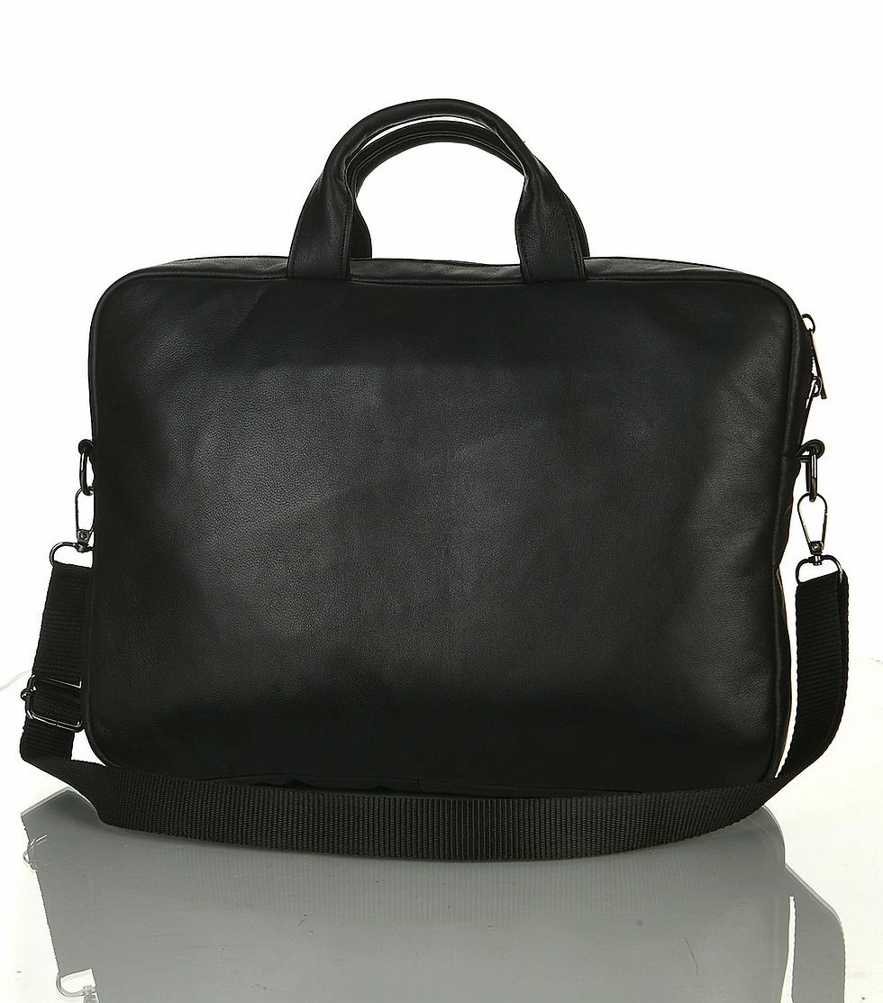 Thumbnail: A leather laptop bag.