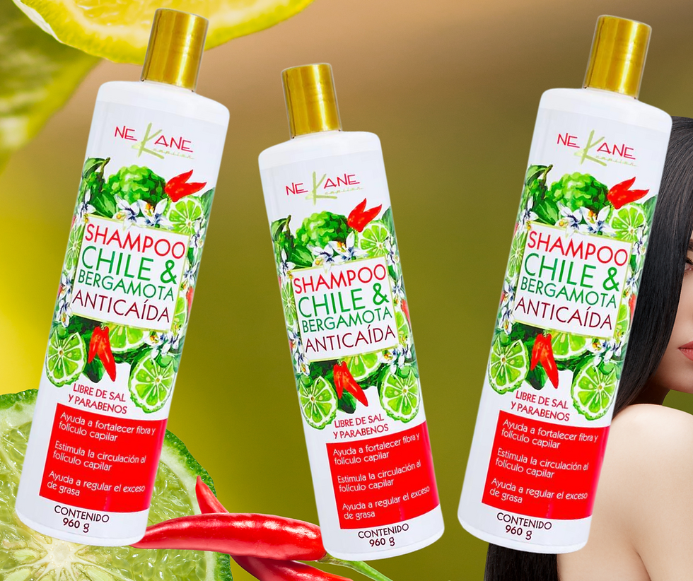 Shampoo de Chile & Bergamota Anticaída 960g Nekane PROVEEDORES MAYOREO