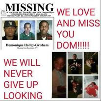 One of Domonique's Missing Person Posters 