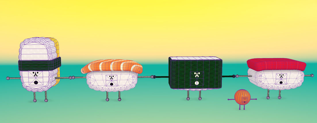 Sushi People Wiremesh