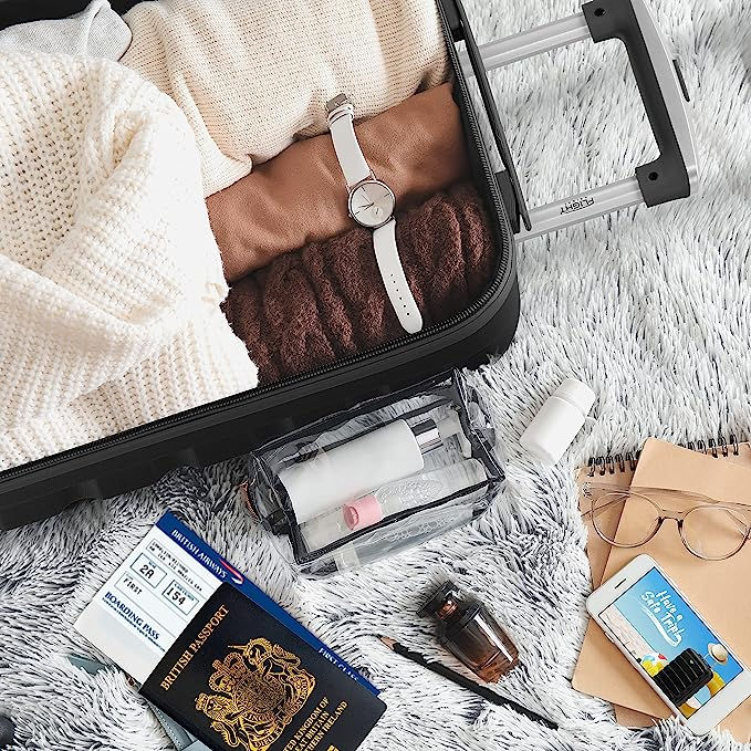 suitcase with travel contents