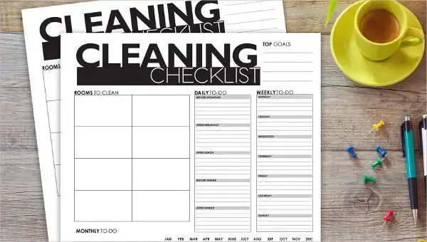 Cleaning Checklist