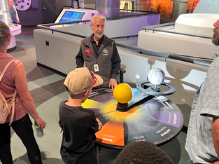 Young Tech students at the Space Discovery Center