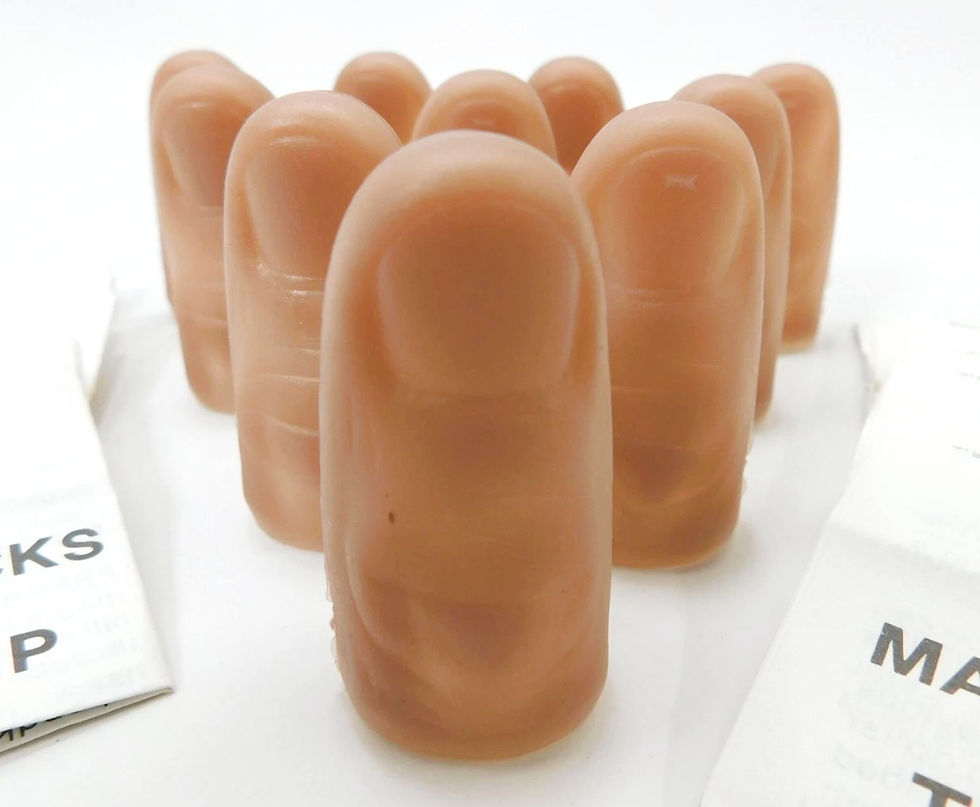 Thumbnail: Adams Magic Thumb Tips with Instructions (Lot of 10, Circa 1982))
