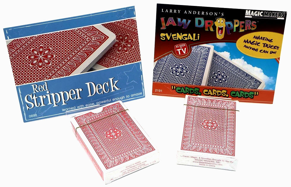 Stripper Deck and Svengali Deck by Magic Makers