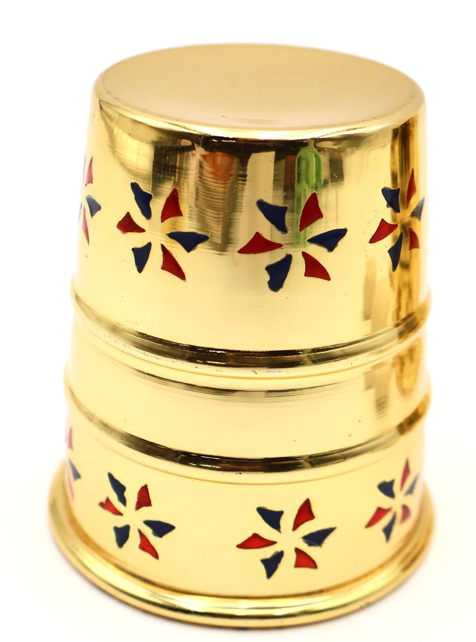 Thumbnail: Inlaid Combo Cups & Balls Set (Gold Tone / Inlaid Design)