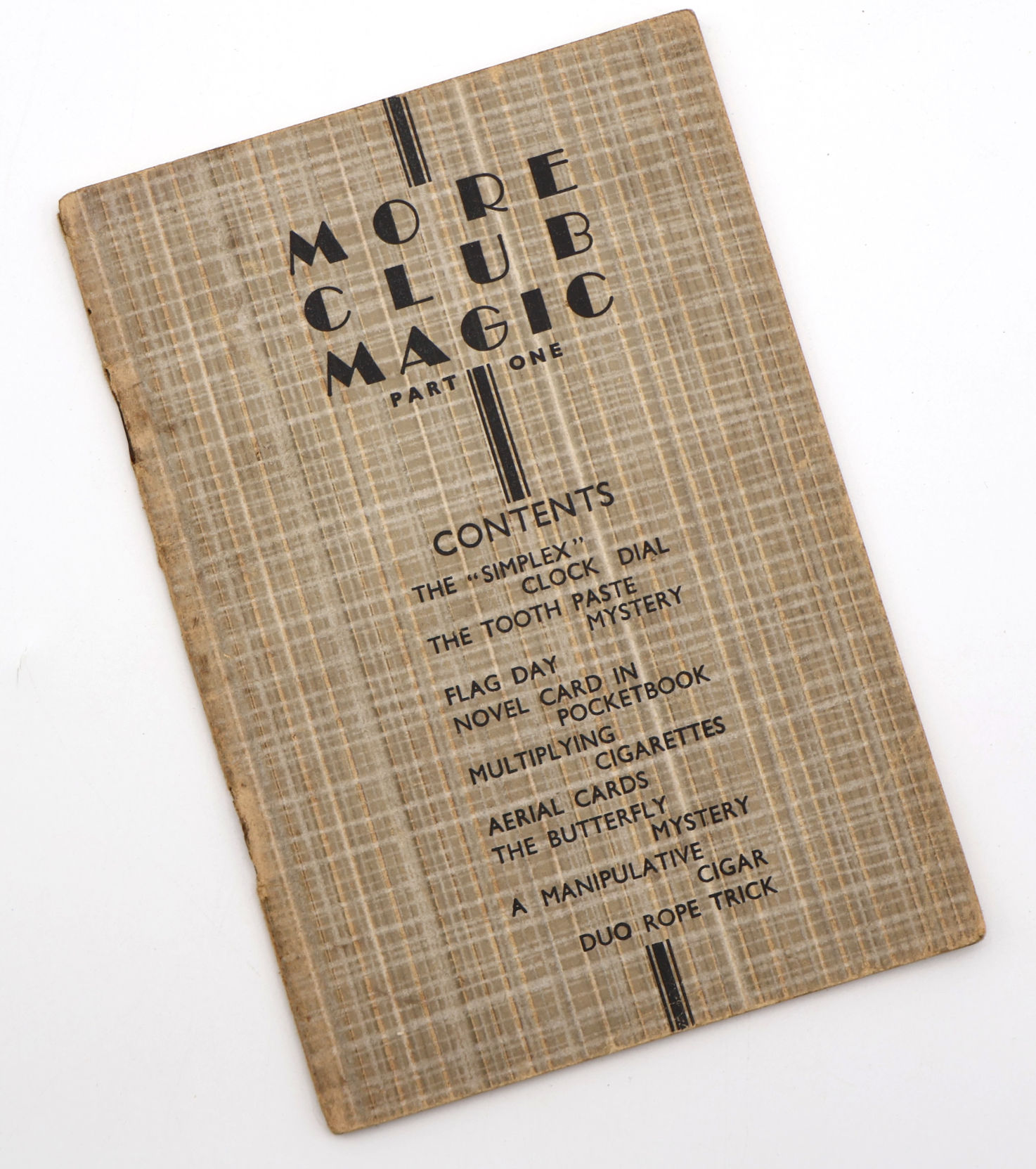 More Club Magic Part One by Bert Douglas (BOOK)