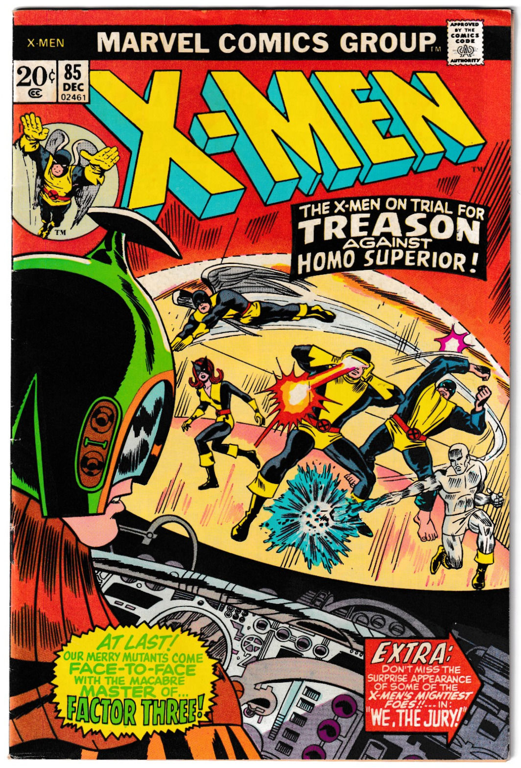 X-Men #85 1973 Marvel Factor Three Mutant Master Bronze Age (FN+)