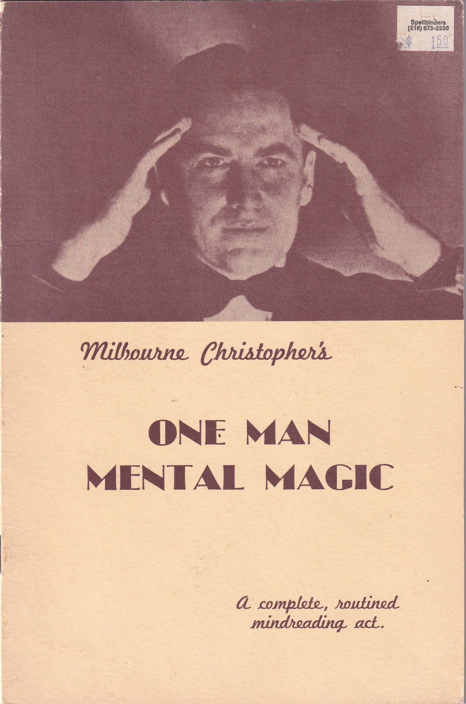 One Man Mental Magic – Milbourne Christopher – 1952 First Edition (Book)