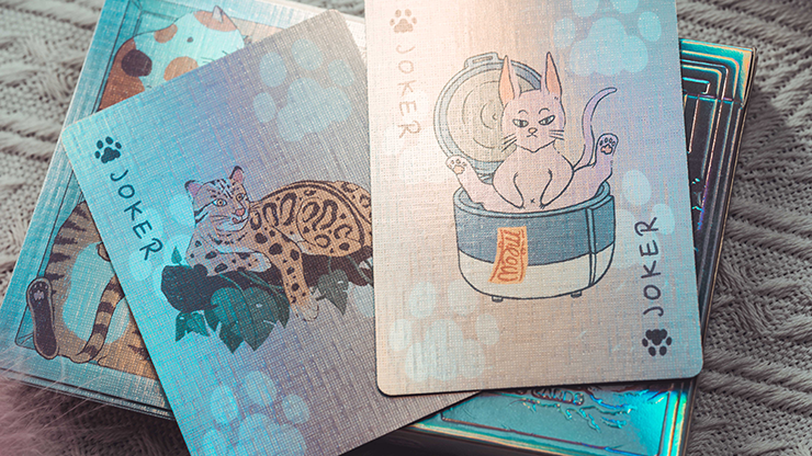 Thumbnail: Naughty Dog and Liquid Cat Holographic Box Set Playing Cards by Bacon