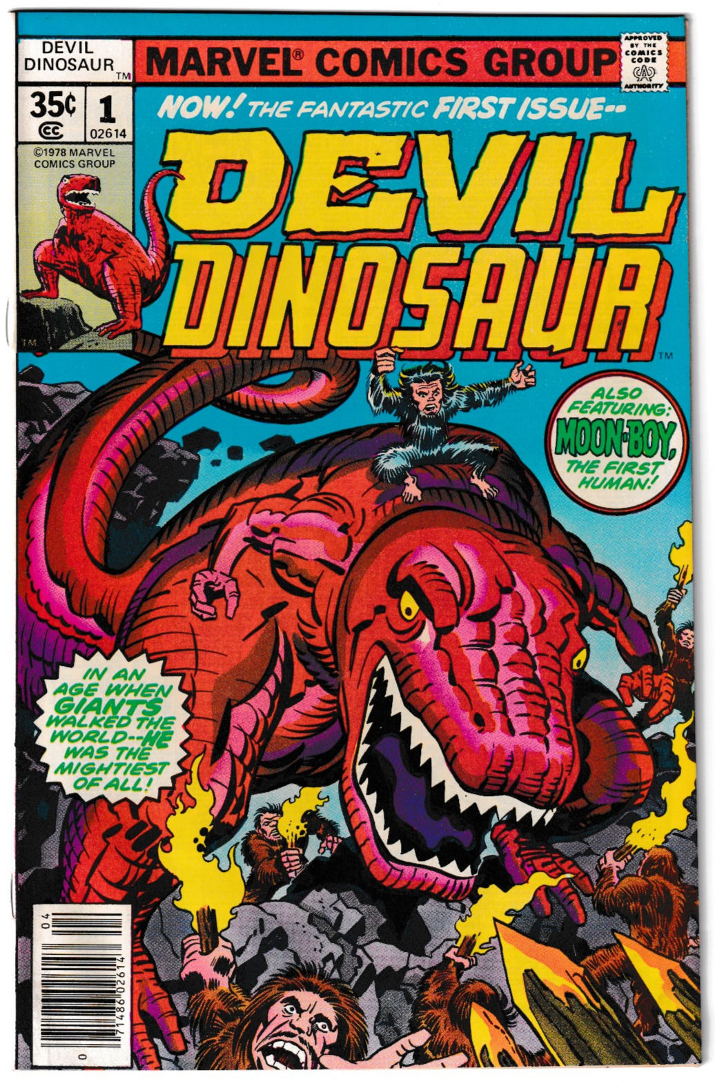 Devil Dinosaur #1 1978 Marvel 1st Devil Dinosaur Moon-Boy Jack Kirby (FN+)
