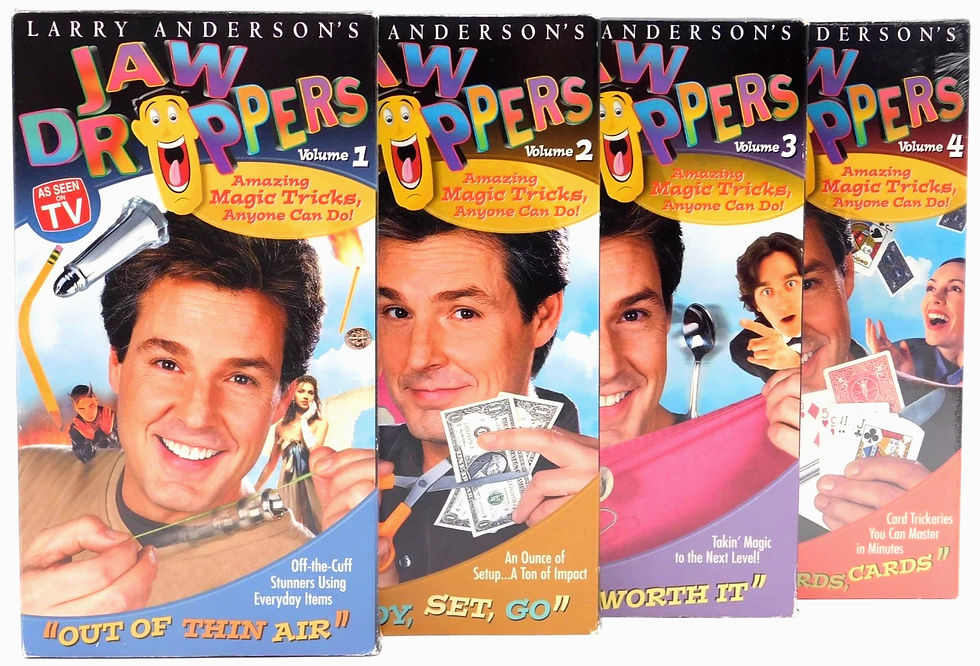 Jaw Droppers by Larry Anderson Vol 1-4 (VHS)