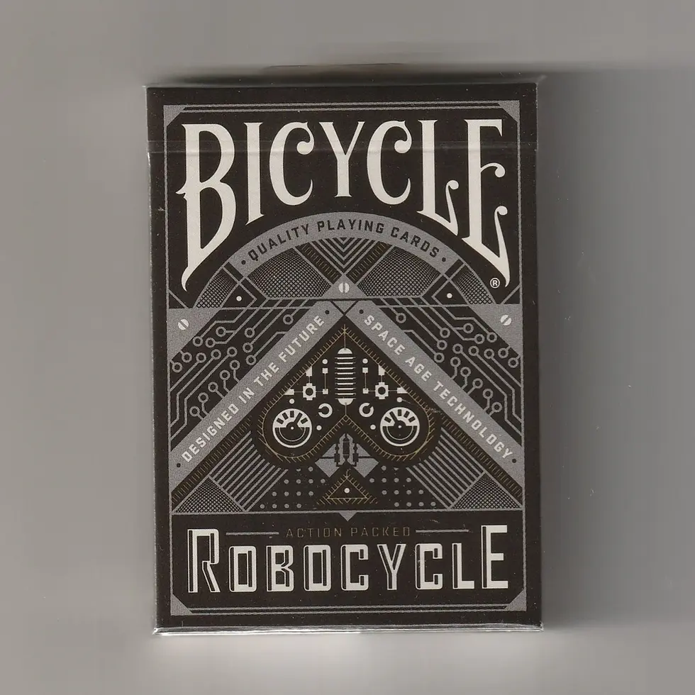 Bicycle Robocycle Playing Cards (Black) by USPCC