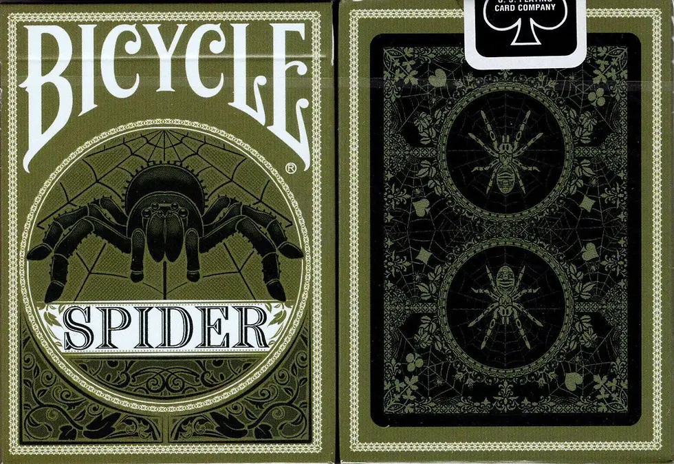 Limited Edition Spider Bicycle Playing Cards (Green)