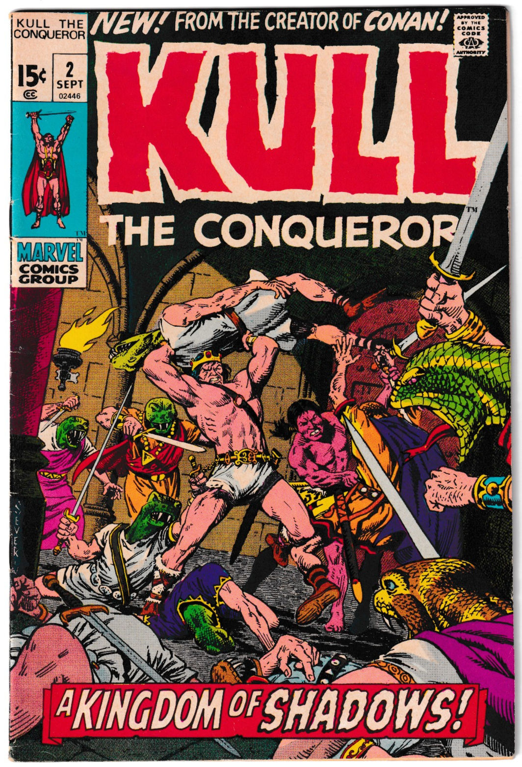 Kull the Conqueror #2 1971 Marvel Bronze Age Roy Thomas Marie Severin (VF-)