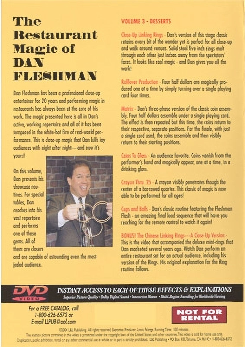 Thumbnail: Restaurant Magic Volume 3: Desserts by Dan Fleshman (DVD)