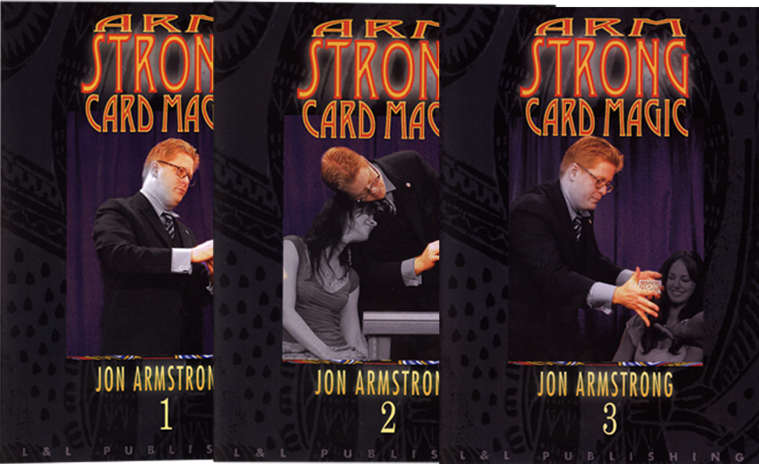 Armstrong Card Magic Volumes 1-3 by Jon Armstrong (DVDs)