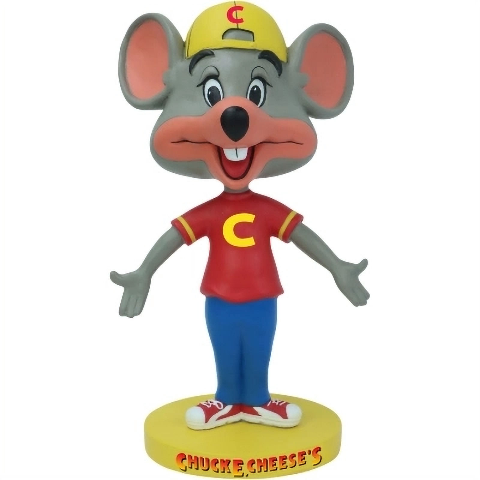 Chuck E. Cheese (Red Shirt) Vintage Style Bobblehead by NBHOF