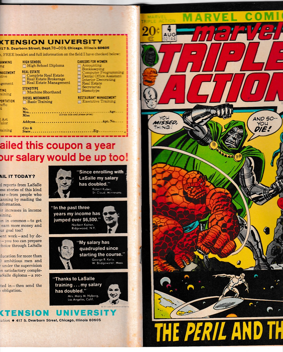 Thumbnail: Marvel Triple Action #4 1972 Dr Doom Silver Surfer Sal Buscema (FN+)