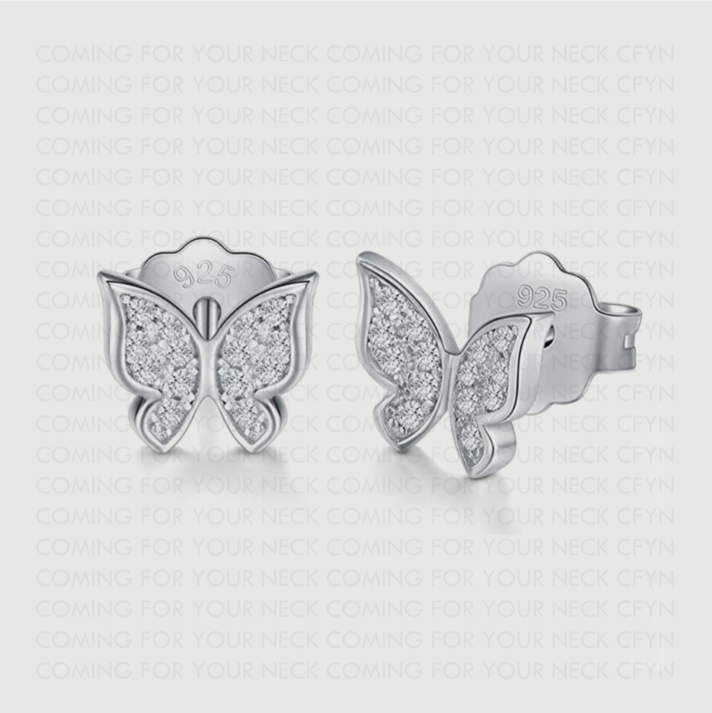 BUTTERFLY STUD EARRINGS