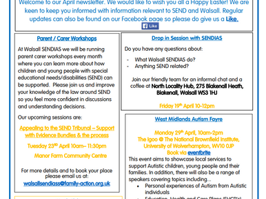 SENDIAS Newsletter - April