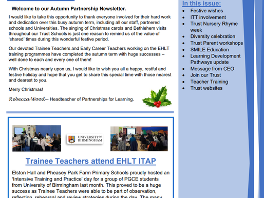 Elston Hall Learning Trust - Partnership Newsletter