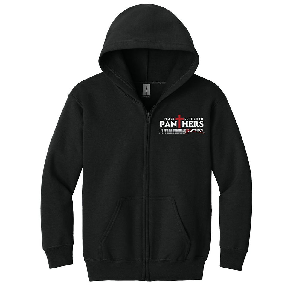 Panthers Kids Full Zip Hoodie