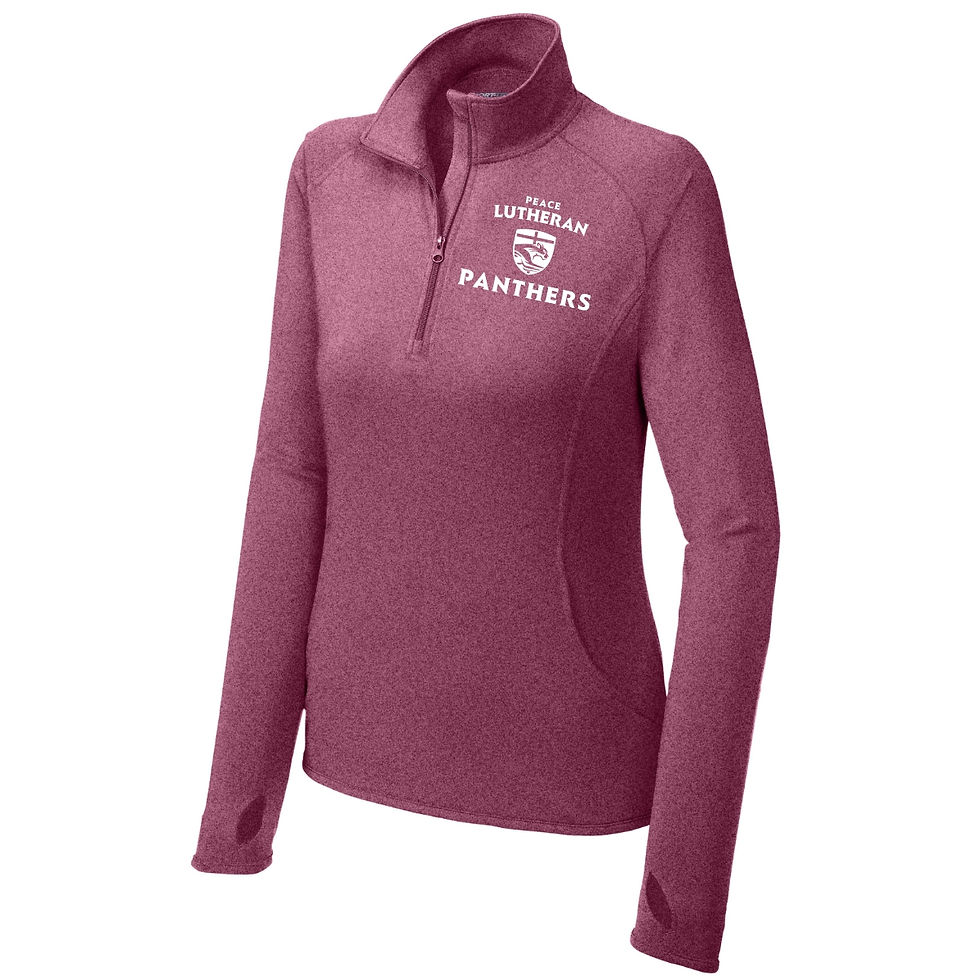 Thumbnail: Ladies 1/4 Zip Panthers Pullover