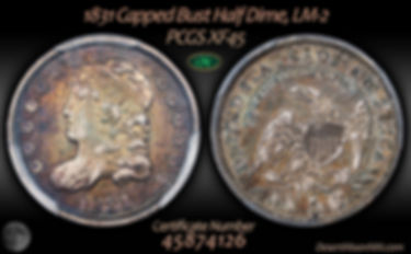 1831 Half Dime, PCGS XF45