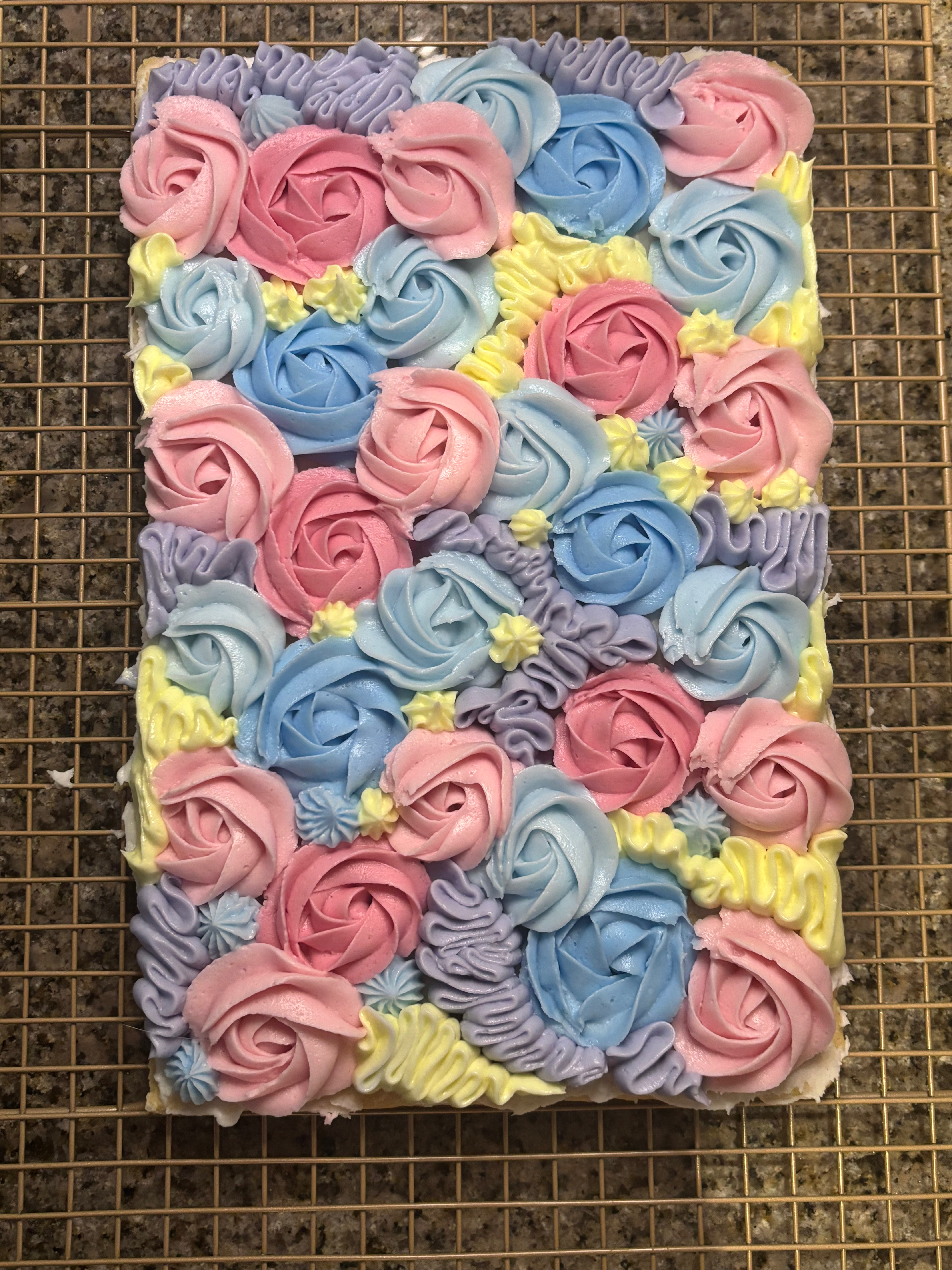 Gender Reveal Cookie Cake