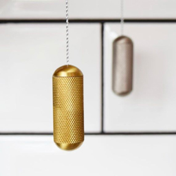 Brass bathroom pull 