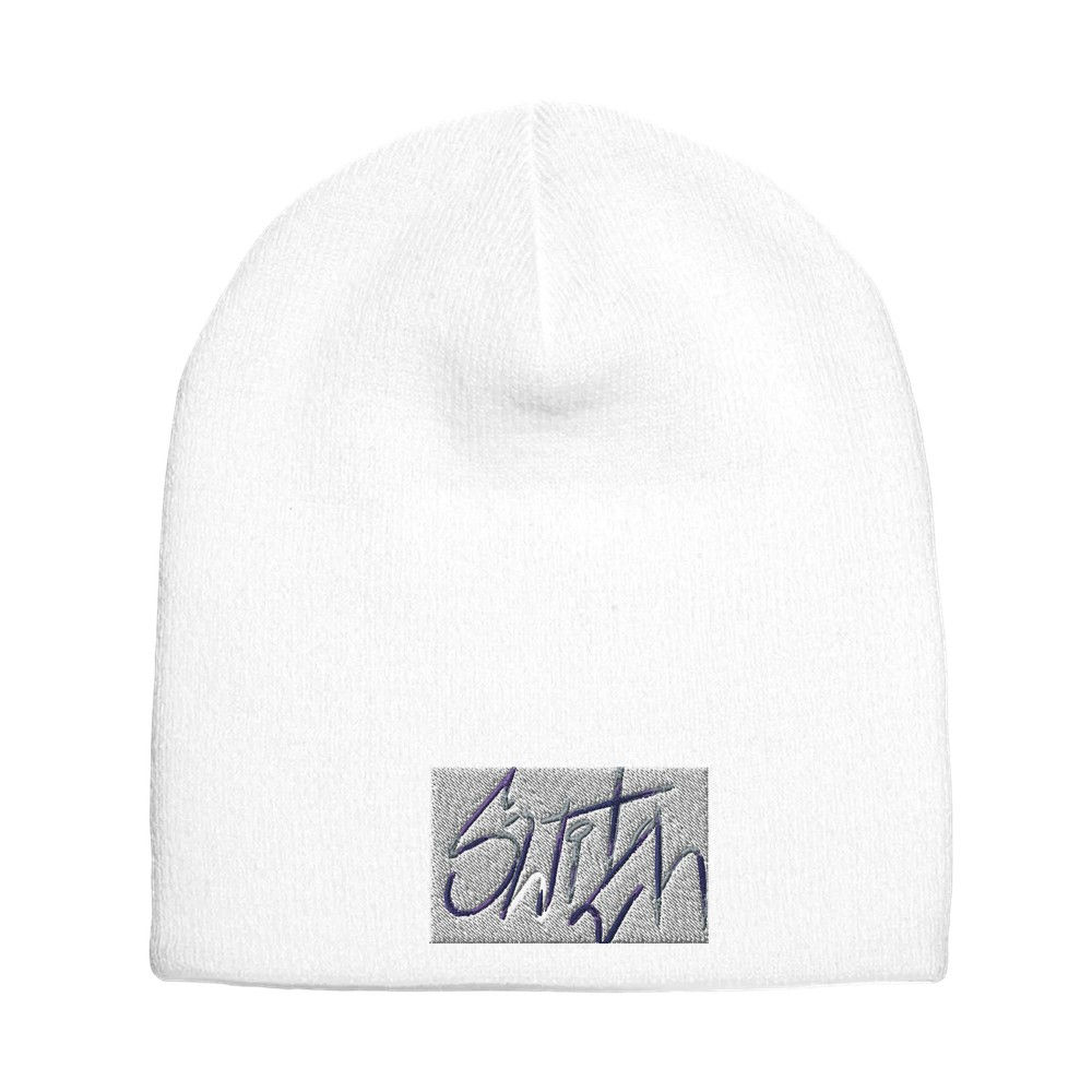 Adult Knit Beanie | Yupoong 1500 White