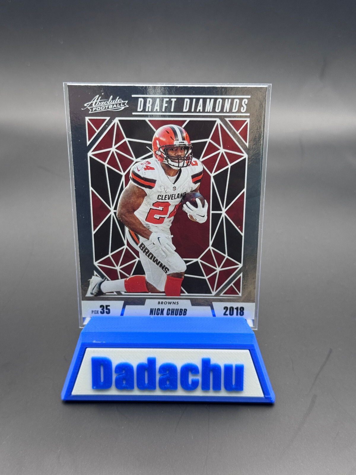 Nick Chubb 2024 Panini Absolute #DD-NCB Draft Diamonds Cleveland Browns