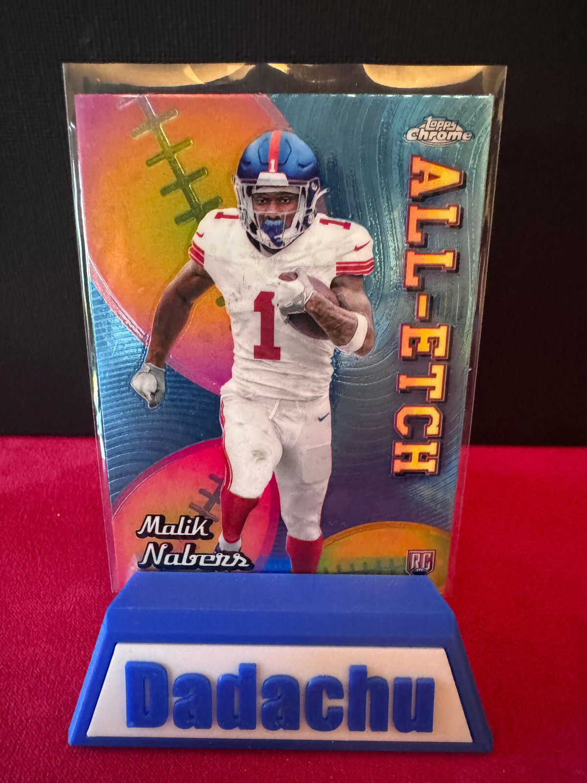 💥2024 Topps Chrome Malik Nabors Rookie RC ALL-ETCH Refractor #CAE-MN Giants💥