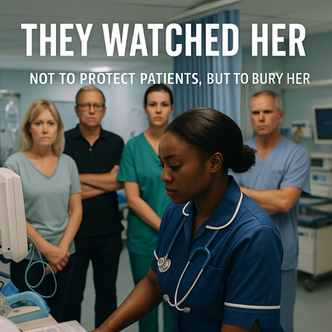 127 allegations. No harm. No patient complaints. But written from the nursing profession by 14 white colleagues. This is how racism hides behind paperwork 