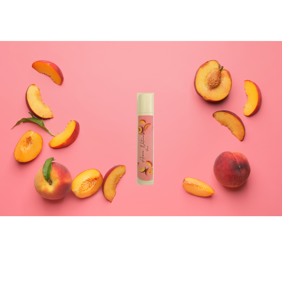 peach lip balm