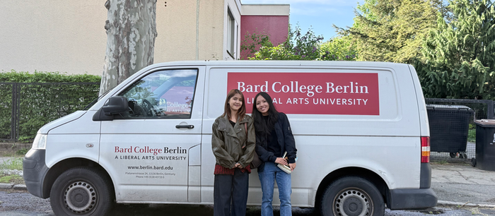 May La Won Lwin and Htet Won Yan at the Bard College Berlin campus