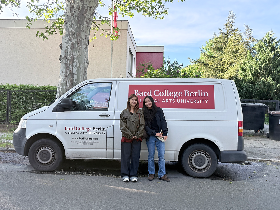 May La Won Lwin and Htet Won Yan at the Bard College Berlin campus