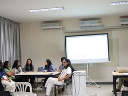 A Parami student presenting her project at the Parami panel at ICBMS 5 at Chiang Mai University