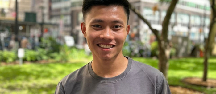 Kaung Myat Phyo (Kelvin), a Parami alumnus, studying PPE