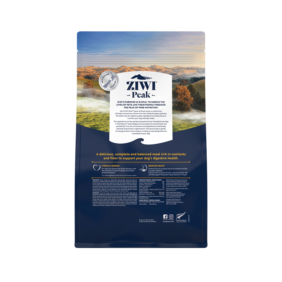 Thumbnail: ZIWI Peak Steam & Dried Chicken with Orchard Fruits Recipe