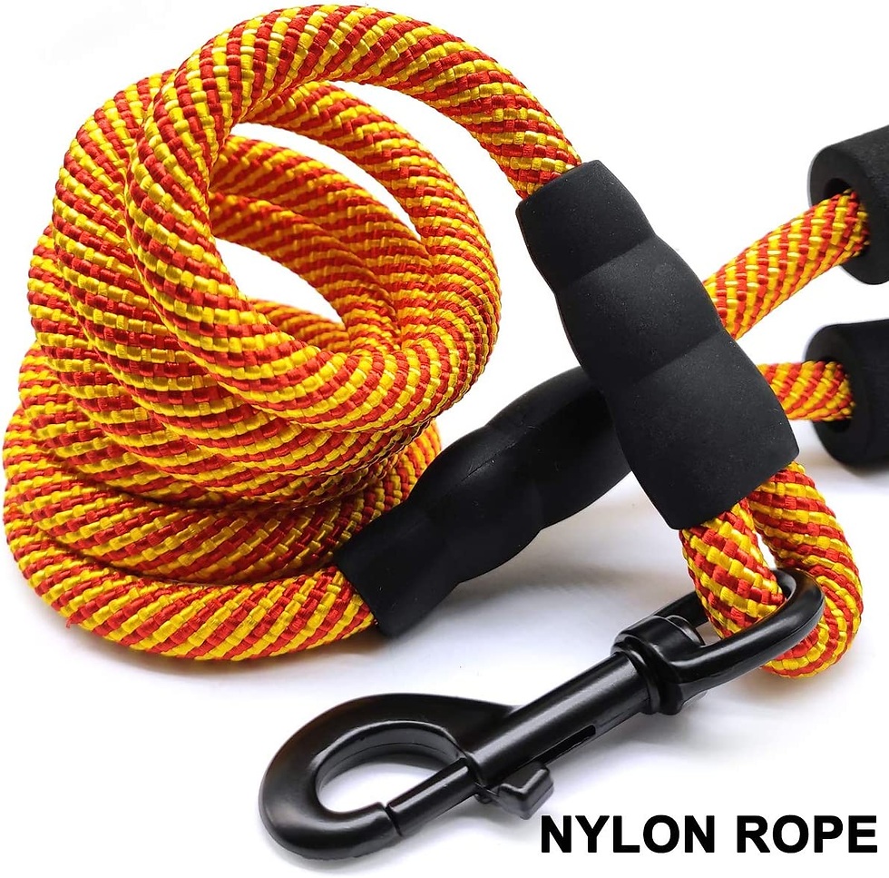 Thumbnail: Heavy Duty Rope Dog Leash, Nylon Pet Leash, Soft Padded Handle