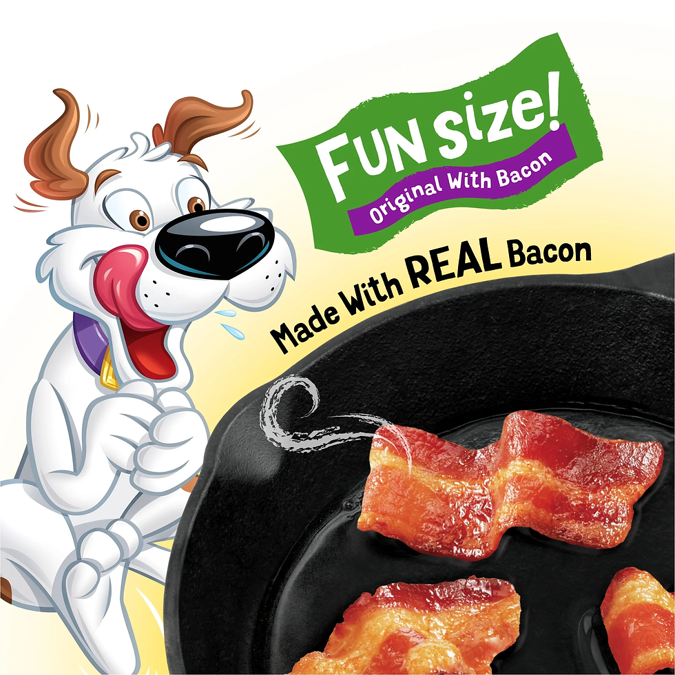 Thumbnail: Purina  Strips Small Dog Treats Fun Size Original with Bacon Flavor Tender Chews