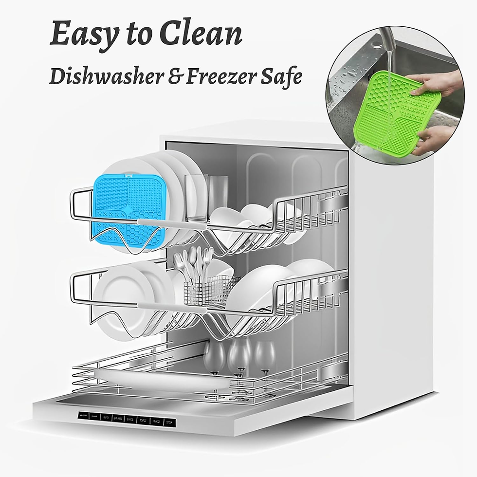 Thumbnail: Licking Mat for Dogs and Cats, 2 Premium Lick Mats with Suction Cups