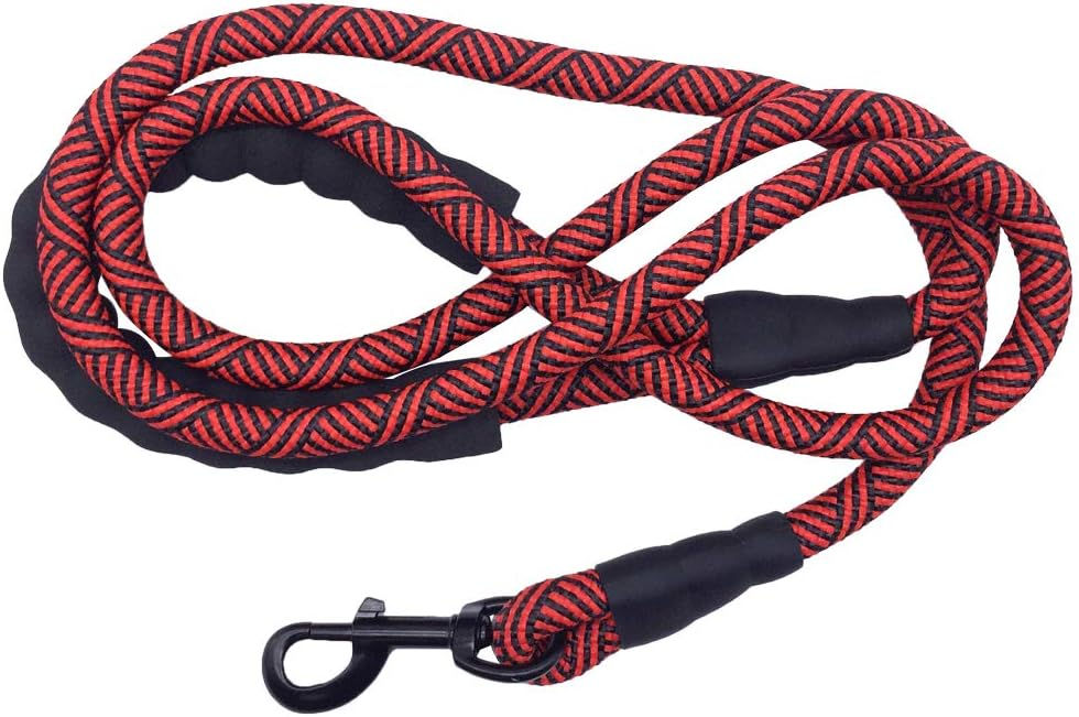 Thumbnail: Heavy Duty Rope Dog Leash, Nylon Pet Leash, Soft Padded Handle