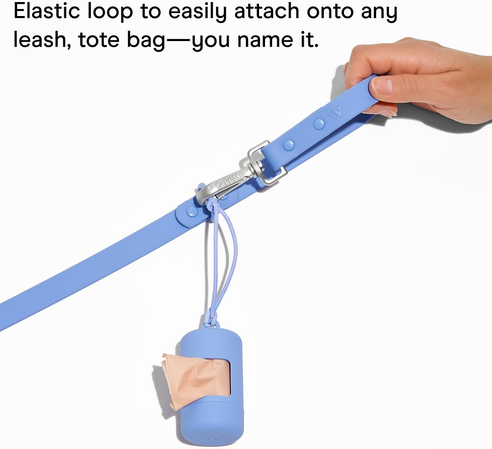 Thumbnail: Dog Poop Bag Holder and Dispenser with Leash Attachment, Leak Proof, Easy Twist 