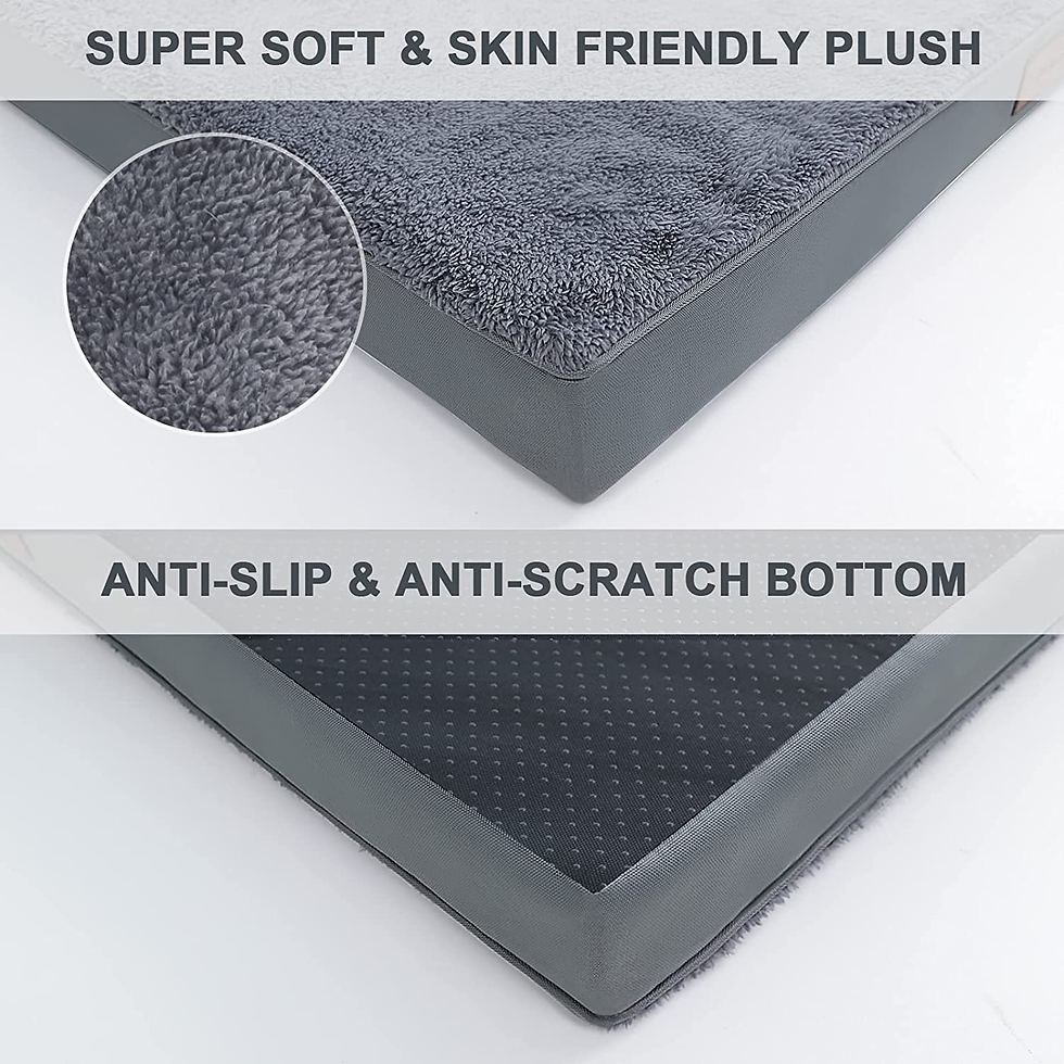 Thumbnail: Waterproof Dog Bed Medium Size Dog Orthopedic Dog Beds for Crate with Removable 