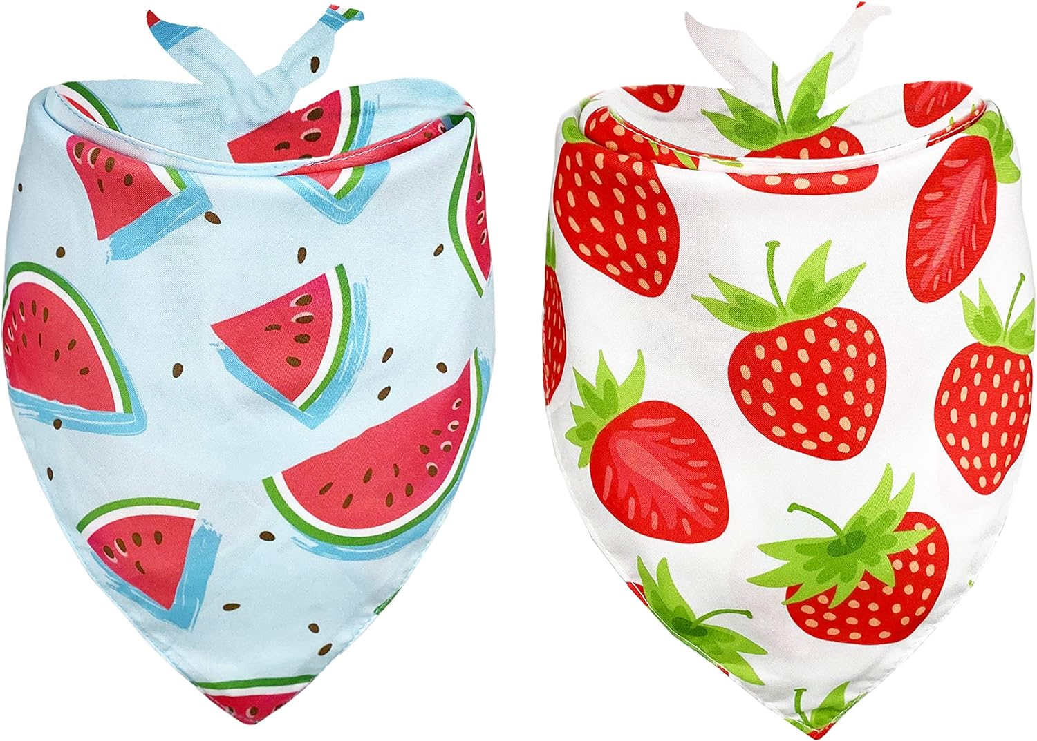 2 Pack | Dog Cat Bandanas, Fruits