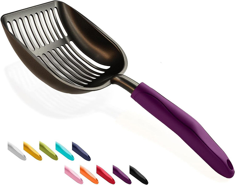 Thumbnail: Cat Litter Scoop, Non-Stick Plated Aluminum Alloy Sifter, Kitty Durable Metal Sc