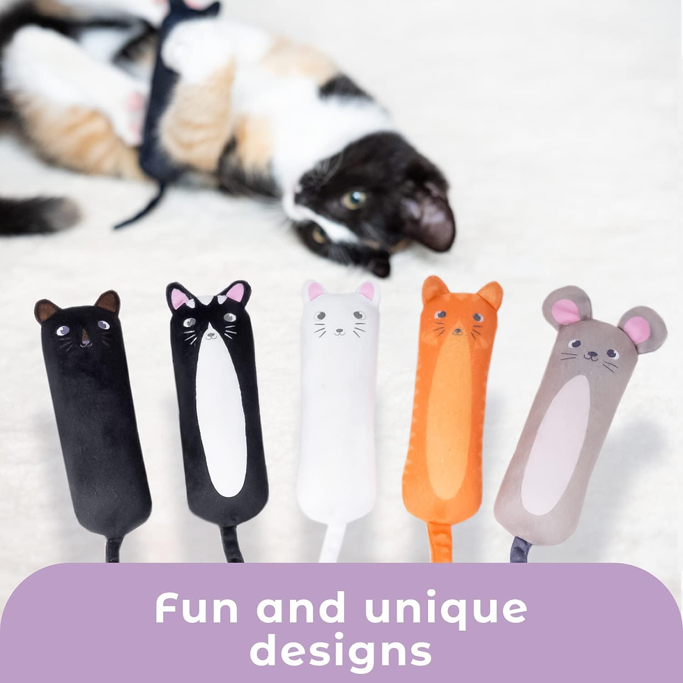Thumbnail: Catnip Filled Long-Lasting Cat Toys 5 Piece Set